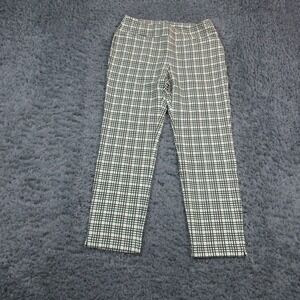 Acegolfs Womens Green Plaid Golf Pants UPF 50+ Straight Leg Size L 32x28* NWT